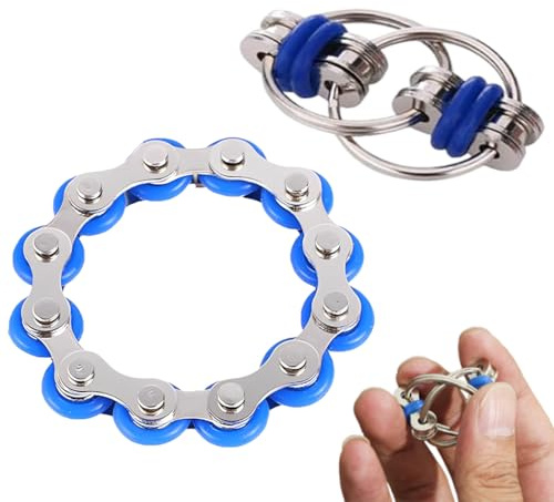 WUSJCOF 2 Pièces Jouet Anti-Stress Chaîne Infinie Flippy Chain Set de Jeu pour Réduire le Stress et l'Anxiété (pour Enfants avec TDAH)