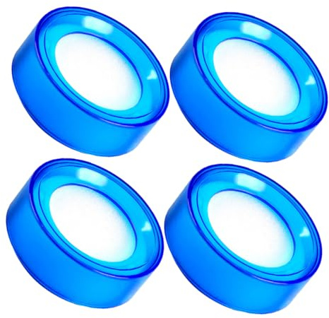 SEWACC 4pcs Finger Moistener for Counting Money with Sponge Cup Design Quick Moisture Absorption for Cash Handling Efficiency in Banks and Offices Transparent Blue