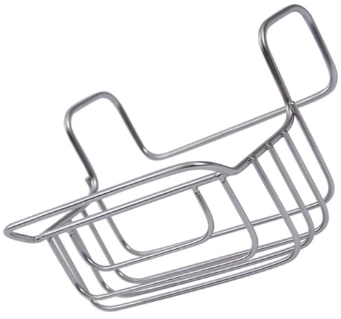 JECOMPRIS Organizer da Cucina in Acciaio Inossidabile Mensola Sospesa con Porta Asciugamani e Porta Spugne Scaffale Drenante per Lavello Facile da Installare e Pulire Risparmio Spazio per