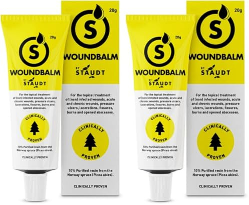 Baume Cicatrisant Staudt – Pommade Naturelle aux Propriétés Apaisantes – Crème de Soin pour la Cicatrisation et la Prévention des Cicatrices sur Coupures, Brûlures, Plaies Chirurgicales – 20g