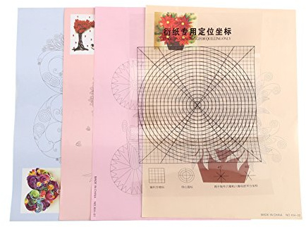 DAUERHAFT Papier de Quilling, 8Pcs 16 Pattern Quilling Line Paper, Papier à Quilling pour Le Bricolage et Le Dessin, pour la création d'unensemble de décoration Artisanale pour débutants