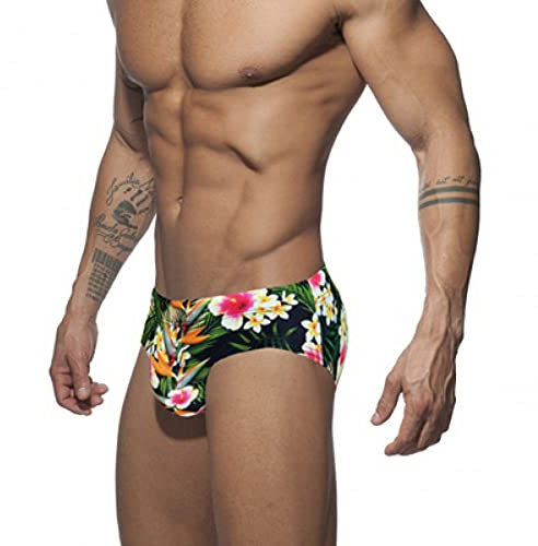 PBHYDK Schwarzer Badeanzug Mann Herren Bikini Niedrige Taille Push Pad Badeanzug Badeshorts Herren Badehose Sommer Schnelltrocknende Wassersportbekleidung Boxershorts