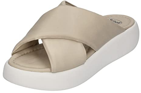 Doctor Scholl Sandalo Bocca Cross, Scarpe ortopediche da donna, grigio chiaro, 36 EU