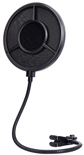 YOUSHARES Popschutz Mikrofon 6-Lagen Pop filter – Mikrofon Popschutz Schallschutz kompatibel mit Blue Yeti, HyperX QuadCast, Razer Seiren und anderen Mic, Metall Windschutz Mikrofon Pop Schutz