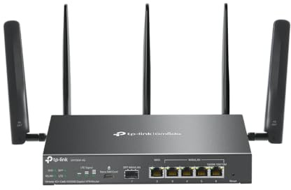 TP-Link ER706W-4G Omada 4G+ Cat6 AX3000 Gigabit VPN Gateway Router | Wi-Fi 6 AX3000 Dual Band with LTE | Supports Omada Mesh | Easy Set-up