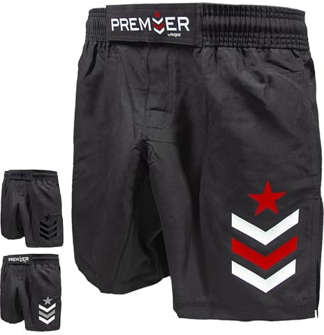 Revgear Premier MMA Shorts für Kinder | langlebig und bequem | Seitenschlitz zum Treten - - Groß