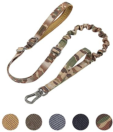 EXCELLENT ELITE SPANKER 5–6 fot taktiskt, justerbart bungee-hundkoppel