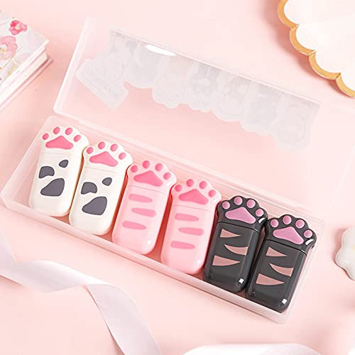 fengman123 6 Stück Korrekturroller Mini, 6m x 5mm, Katzenpfoten-Korrekturband, mini kompakt, Ungiftig,umweltfreundlich und von der FDA zugelassen, geeignet für süße Mädchen