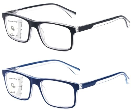 Missfive klassische Gleitsichtbrille Herren mit Federscharnieren, 250x