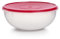 Tupperware Fix-N-Mix Rührschüssel, transparent, mit lippenstiftfarbigem, luftdichtem Deckel, spülmaschinenfest und BPA-frei, 6,5 l