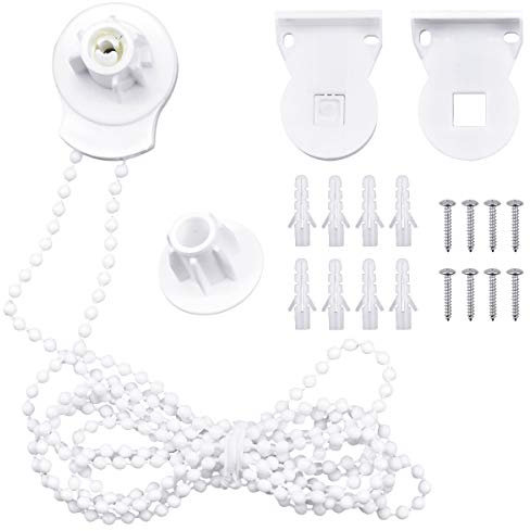 1 Juego 25mm Kit de Repuesto para Persianas Enrollables Accesorios de Reparación Completo, Mecanismo Estor Enrollable con Embrague Soportes y Tornillos Reemplazo para Cortinas Tratamientos de Ventana