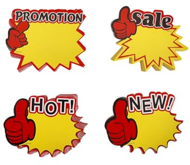 BEAMARKER 200 cartel de Estrella para Tienda Minorista, Letreros de Papel de 3.5 x 2.8 pulgadas, Etiquetas de Precio, Tarjetas de Oferta En Blanco con Forma de Estrella, para Supermercado, Patio, Gara