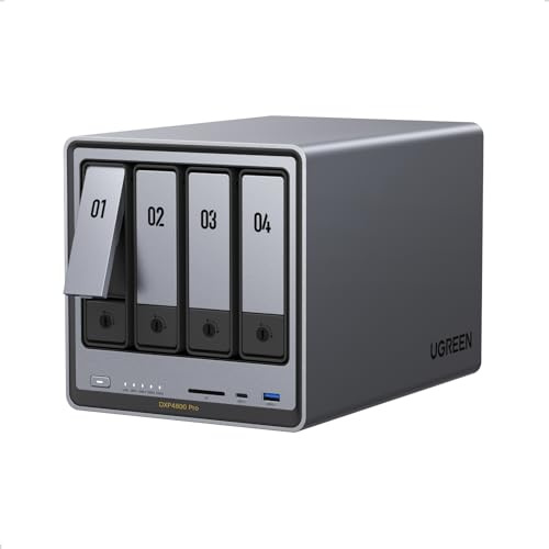 UGREEN NAS DXP4800 Pro 4-Bay NAS Storage with HDMI Cable, Cloud Backup