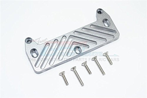 Tamiya Lunch Box Aluminum Front Bumper Mount - 1Pc Set Grey Silver