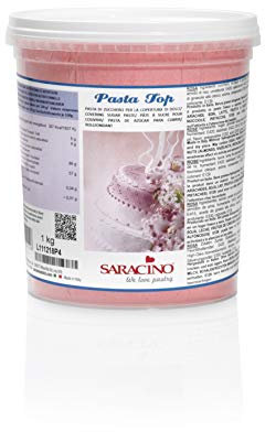 Saracino Pasta Di Zucchero Top Rosa Per Copertura Da 1 kg Made In Italy