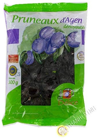 Agen prugne secche snocciolate 500 g di Francia - Set di 3 pezzi