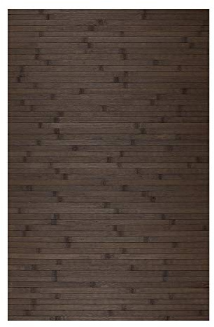 STORESDECO - Tapis Antidérapant en Bambou Naturel Idéal pour Le Salon, Le Couloir, La Salle De Bain... Effet Parquet ! Disponible en Grandes Tailles (Marron Foncé, 50 cm x 140 cm)