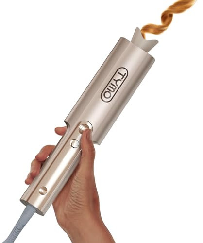 Arricciacapelli Automatico Professionale - Ferro Arricciacapelli Automatico per Grandi Ricci 25mm TYMO Curlpro Plus Beach Waves Piastra Boccoli per Lunghi Capelli Hair Curler Anti-Scaldatura Oro