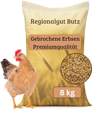 Gebrochene Erbsen 15 kg – Hochwertiges Einzelfuttermittel für Hühner, Enten, Gänse... aus eigener Regionalen Produktion
