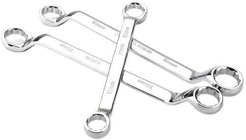 Clé polygonale à double tête multifonctionnelle, traitée thermiquement, trempée, à œil décalé(36-41mm)