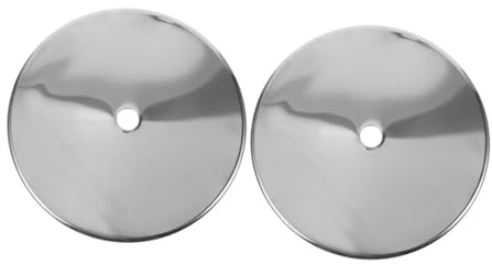 Ipetboom 2pcs Thickened Stainless Steel Induction Adapter Plates with Heat Resistant Round Covers for Hot Pot Table Induction Cooker Brackets Compatible with Electric and Gas Hob Cooktops