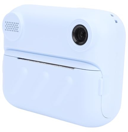Lazmin112 Cámara de Impresión Instantánea, 48Mp, 2 Pulgadas HD Pantalla, Zoom Digital 6X, 3,3 Pulgadas Foto, Reproductor Mp3, Cámara Portátil con Impresión Térmica, para Estudiantes (Azul)