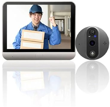 3MP icam365 Wifi-dörr titthål med kamerabatteri Öga Dörrklocka Smart Home Night PIR Trådlös videointercom Hussäkerhet