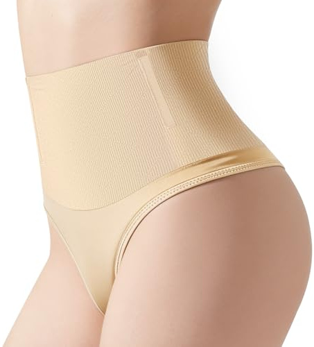 AOOSA String Gainant platt mage för kvinnor, osynliga skulpterande formande trosor, slimmande kroppsformare tanga mantel, formande stringtrosor för arbete, bröllop, fest, gå ut
