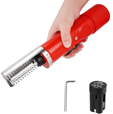 MXBAOHENG Electric Fish Scaler Remover, 2000mAh Cordless Powerful Fish Scale Scraper Cleaner with Rechargeable Battery, Waterproof Portable Fish Scaler Fish Scaling Tool