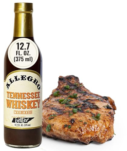 Allegro The Marinate Everything Marinades, Perfect for Meat & Veggies, Grilling, Roasting & Cooking, Kosher & Gluten-Free, Tennessee Whiskey, 12.7 oz