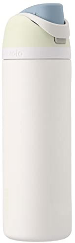 Owala FreeSip botella agua acero inoxidable con pajita, 945 ml - Botella térmica a prueba de fugas para el deporte y los viajes, sin BPA, Iced Breeze