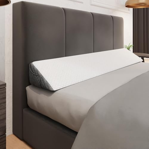 K&lbs - Almohada de cuña para Cama | Almohada de cuña Moderna y Elegante | Almohada de cuña para cabecero de Cama | Elegante Almohada de Terciopelo Jacquard para cabecero, Relleno de Huecos, tamaño