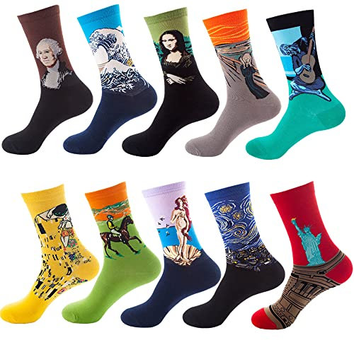 GEYIWSSXY Färgglada strumpor för kvinnor, roliga sneakers, bomullsstrumpor, män, roliga affärskläder, långa strumpor, Flerfärgad D, one size