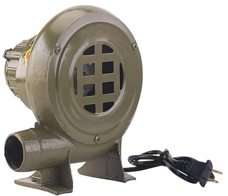 Zentrifugal-Grillgebläse – 220 V elektrisches Blacksmith Forge BBQ-Gebläse, robustes Hüpfhaus-Luftgebläse, tragbarer Grill-Feuerstarter, Flammenerreger, für Camping/Kochen im Freien, elektrischer Vent