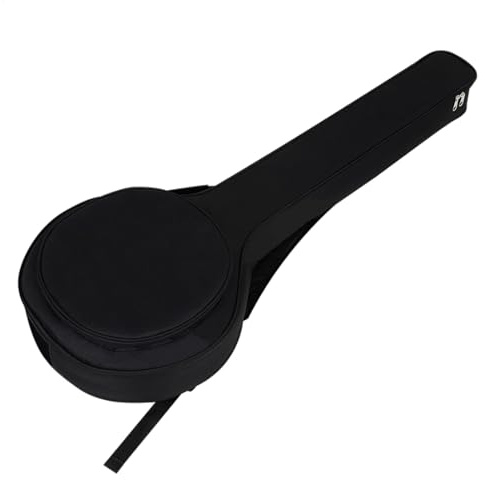 Banjo-shop med en gig-väska för 5-strängars banjo-inköpsväska, skyddande väska banjos musikinstrument med justerbara bälten,