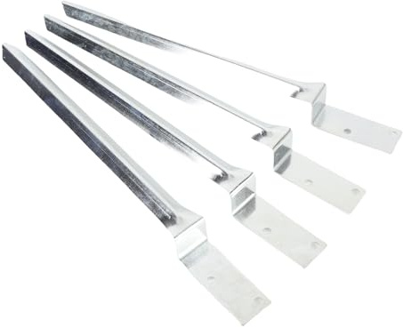 SIXRUN Ancla de Juego de Columpios, Anclaje de Poste de Cerca de Acero Galvanizado Resistente para Torre de Juegos de Columpios para Niños