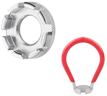 COAFTUG 2pcs Bike Spoke Wrench Bicycle Spoke Tool Spoke Tightener Hard Steel Bike Spoke Key Spanner Bicycle Rim Truing Tool Bike Wheel Tension Adjustment 10-15 Gauge Cycle Nipple Wrench for Bike Mtb