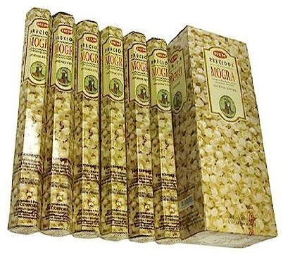 Hem Rökelselåda – (6 förpackningar = 120 pinnar) (Precious Mogra)