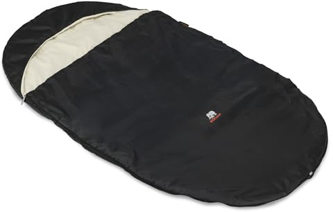 Deryan Sac de couchage - Pour enfant à partir de 1 an - Nuits sécurisées - Intérieur en coton - 125 x 67 x 2,5 cm - Avec sac de transport, noir, SL Bag