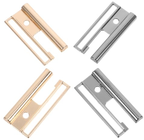 PRETYZOOM Zinc Alloy Belt Clamps 2.09 Inch Metal Fastening Buckles with Double-Sided Electroplating Finish for Clothing and Accessories