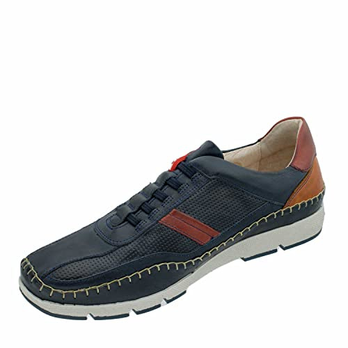 Pikolinos Deportivos en Cuero Fuencarral para Hombre en Color Azul
