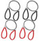Wisyurt Coupe-Tubes 4 PièCes Scie à Câble en Acier Inoxydable, Scie à MéTallique Scie à Main Corde de Poche Scie Outil de Coupe de Tuyau en PVC pour Bois