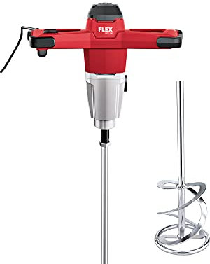 Flex Rührwerk (Motor 1200 Watt, 1-Gang Getriebe, Werkzeugaufnahme M14, Max. Rührkorbdurchmesser 140 mm, Rührer) 495913