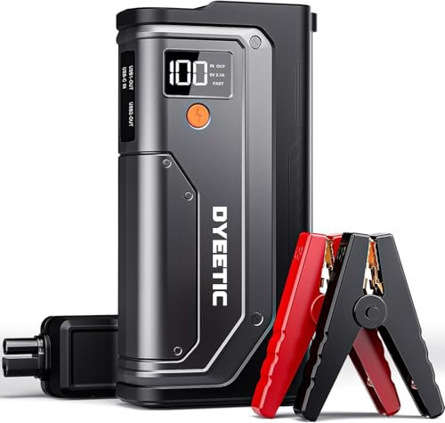 Avviatore Batteria Auto 7000A, 26800mAh Avviatore di Emergenza per 12V Auto/Moto (Tutti Gas o 12L Diesel), Starter Batteria Portatile Booster Avviamento con Torcia a LED, Cavi di Avviamento