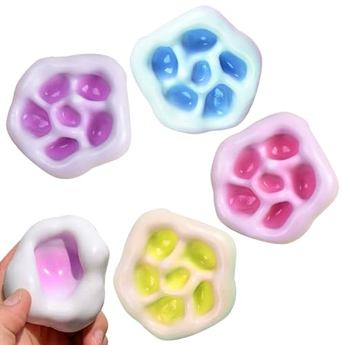 Antistress Squeeze Toys 4 Pezzi Squishy Squeeze Giocattoli Popping Out Eyes Toys Divertenti Giocattoli da Spremere con Gli Occhi per Adulti e Bambini