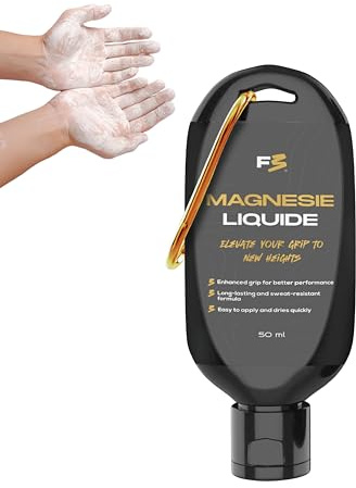 F3RALS ® Magnesie Liquide Sport | Grip Puissant Mains Sèches - Escalade Cross Training Gymnastique Pole Dance