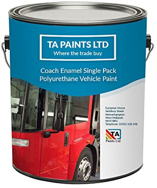 T A Paints Ltd Coach Enamel Military Vehicle, Truck & Trailer Professional Finish in NATO Camouflage 1L Black