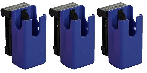 Ghost Kit 3 Porta Caricatori per Tiro Dinamico Sportivo | 3 x PortaCaricatore Universale 360° Hybrid in ABS con Clip Rotativa | per Caricatori Bifilari ad Alta Capacità | Tiratori Destri o Mancini