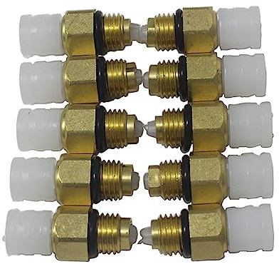Airsusfat 10pcs Air Suspension Air Valve M8*1 for Benz W251 W164 W212 W211 W220 W221 New Air Suspension Shock Spring Connector Tube Brass Fittings 1643200625 1643200725