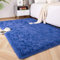 ROHATIM Hochflor Teppich Wohnzimmer Super weich Shaggy Teppich Flauschiger,Soft Area Rug Schlafzimmer Teppiche Super weich Fluffy Kindermatte(Blau,80 x 150 cm)